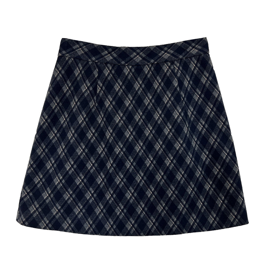 Korean college style temperament plaid skirt women's autumn new high waist and thin A-shaped hip skirt 9793