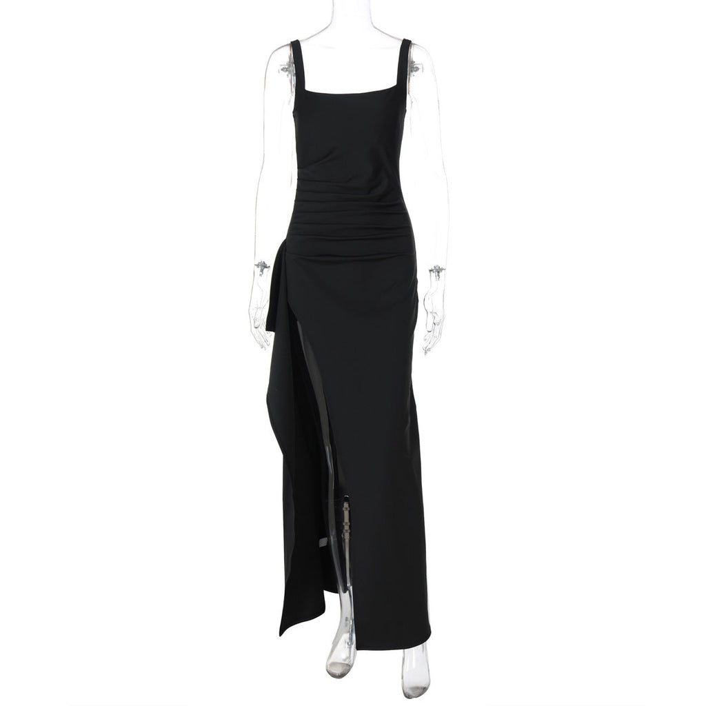 New spring and summer skirt short-sleeved long dress dress high-end high-end high-end temperament