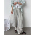 Perspective organza skirt 2026 spring and summer new atmosphere stacked one-piece fart curtain skirt