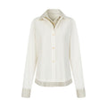 Cross-border South East Asia French temperament shirt top multi-season wear niche design shirt commuting fake two pieces