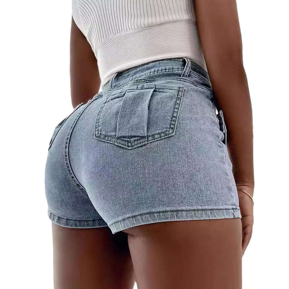 High Waist Wide Leg Denim Pants