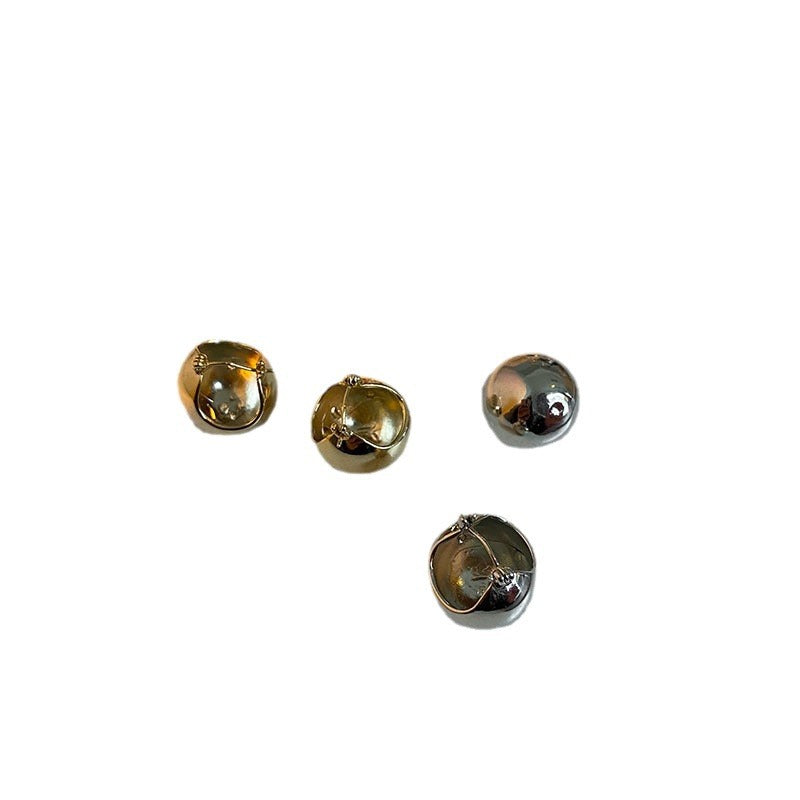 Metal European and American style earrings trendy girl niche personality versatile earrings