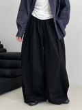 Korean high-waisted strap wide-leg balloon pants women's autumn new loose meat-covering scimitar floor-mopping trousers