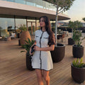 Waist slim dress