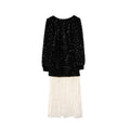 Interpretation of beauty NEWOPEN 2024 winter French daughter dress sequined fishtail dress