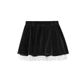 Sweet Skirt Lace Lace Velvet Skirt