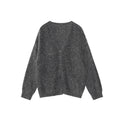 Fashion commuter lazy loose soft waxy v-neck sweater cardigan