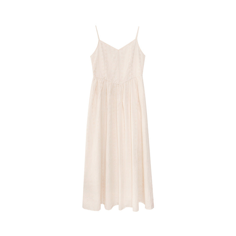 Lace Trim V-Neck Sleeveless Maxi Dress