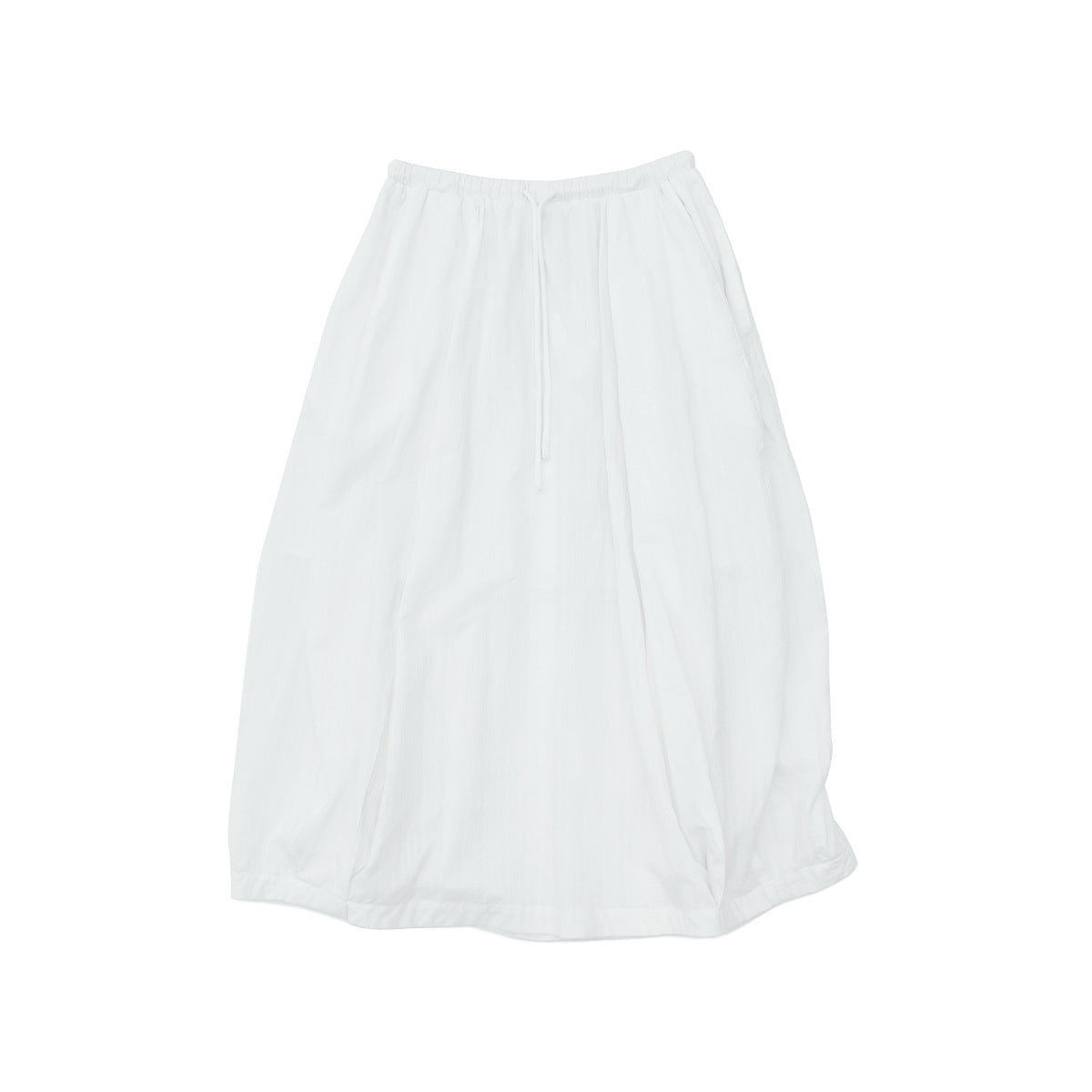 New casual jacquard cotton lace-up solid long lantern skirt for spring