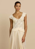 Lace Chiffon Maxi Dress