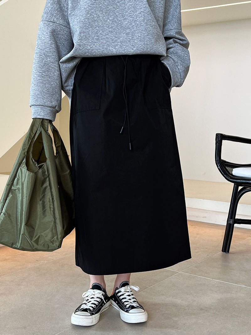 Vintage drawstring tooling skirt
