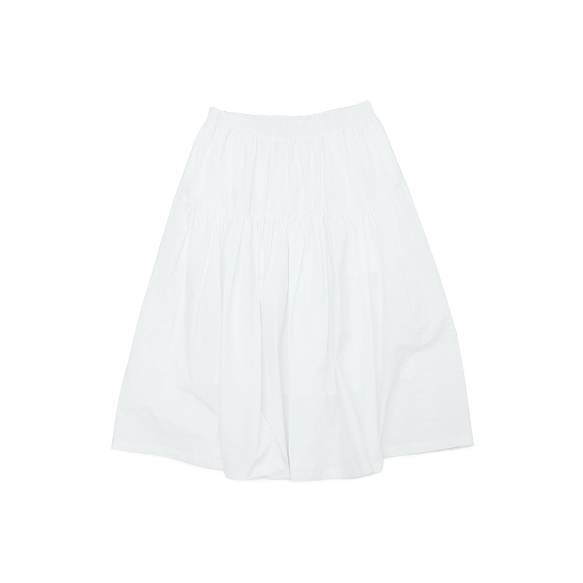 Spring new casual riverside sun solid color split relaxed medium and long skirt