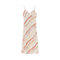 Holiday Skinny Suspender Color Striped Sleeveless Dress