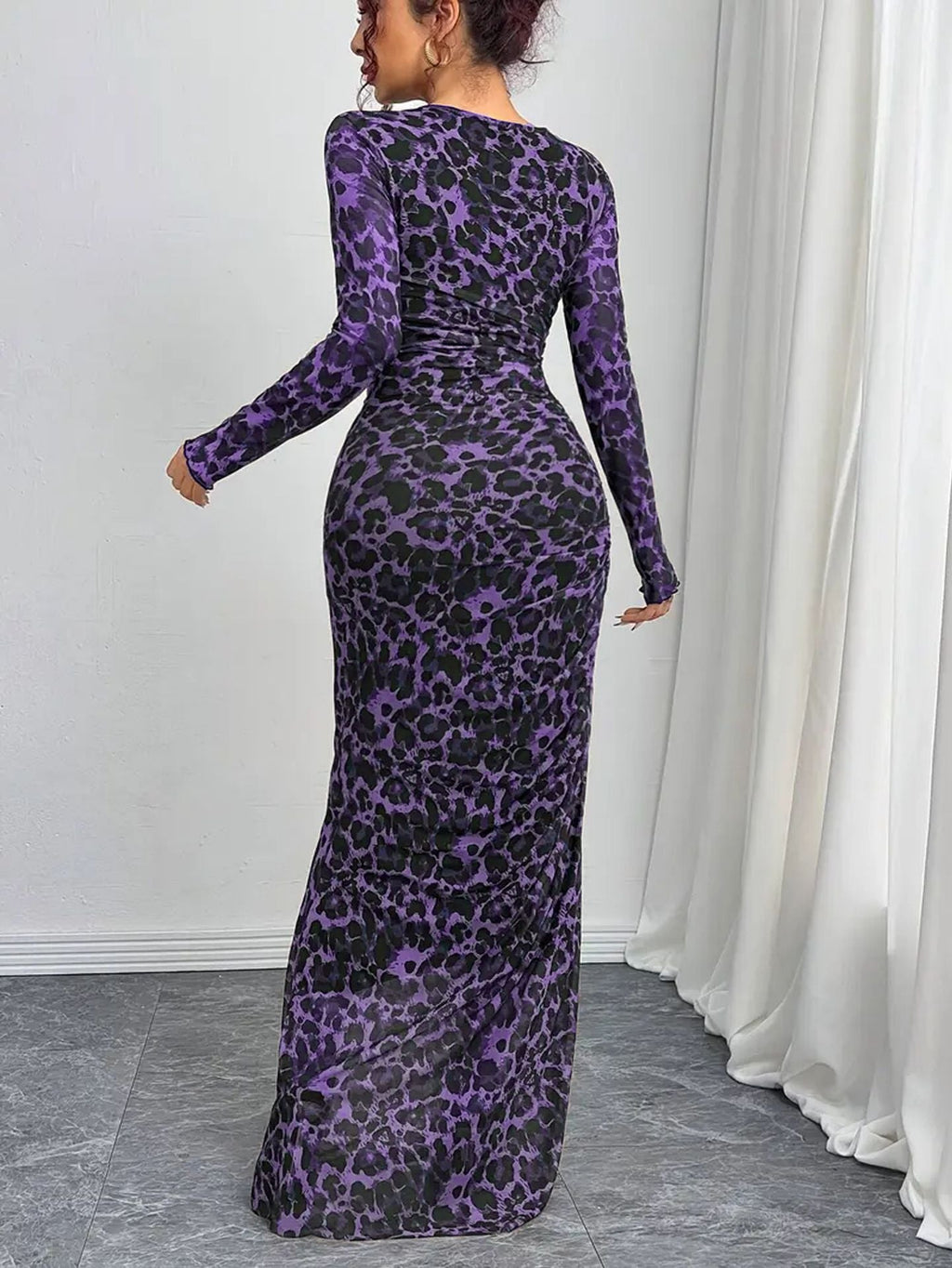 Leopard Print Maxi Dress
