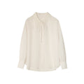 Spring Japan and Korea Casual Old Money Temperament Lace-up Sunscreen Lazy Long Sleeve Shirt