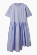 Short Sleeve Casual Edition Stitching Irregular Dress