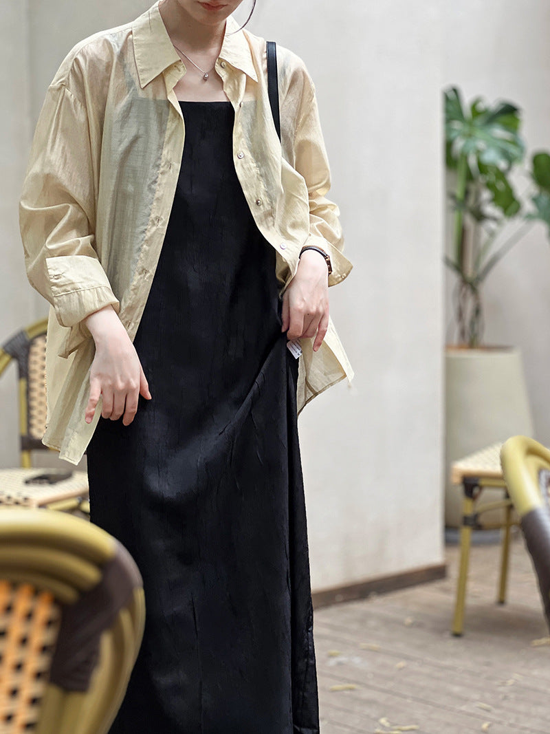 Chinese Style Tencel Sunscreen Loose Top