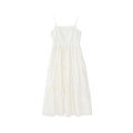 High-waisted cake skirt slip dress