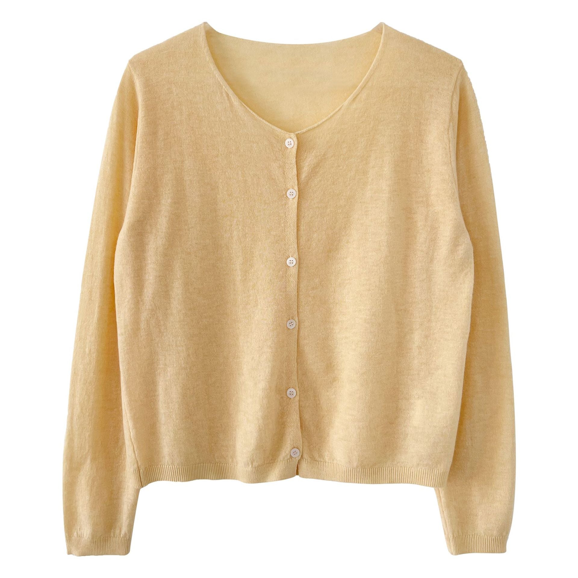 Heavy Industry 100 wool gentle wind soft waxy knitted cardigan women's spring lazy wind sweater