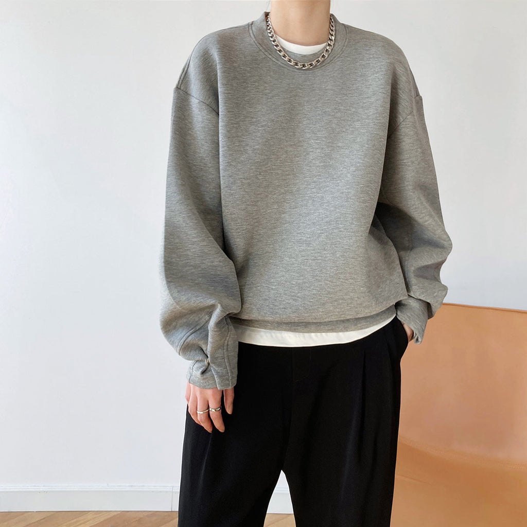 Stylish space cotton sweater spring and autumn thin design sense loose ins lazy wind air layer top