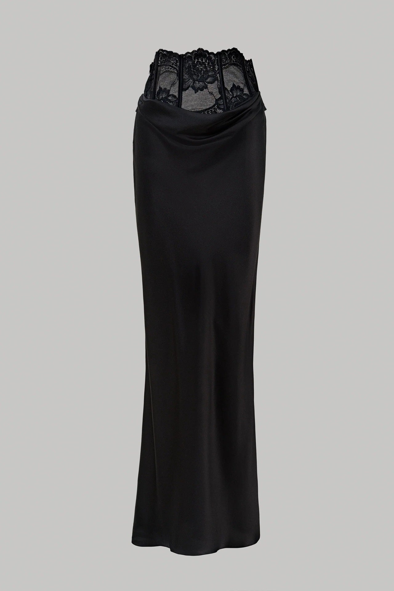 New fashion sexy lace satin high waist skirt women