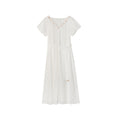 Gentle coffee break shell fringed strap v-neck dress