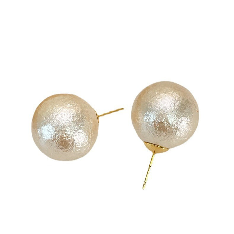 S925 silver needle light luxury niche pearl stud earrings women's versatile temperament long fringed earrings high-end earrings
