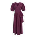 Casual simple dress femininity strap v-neck dress