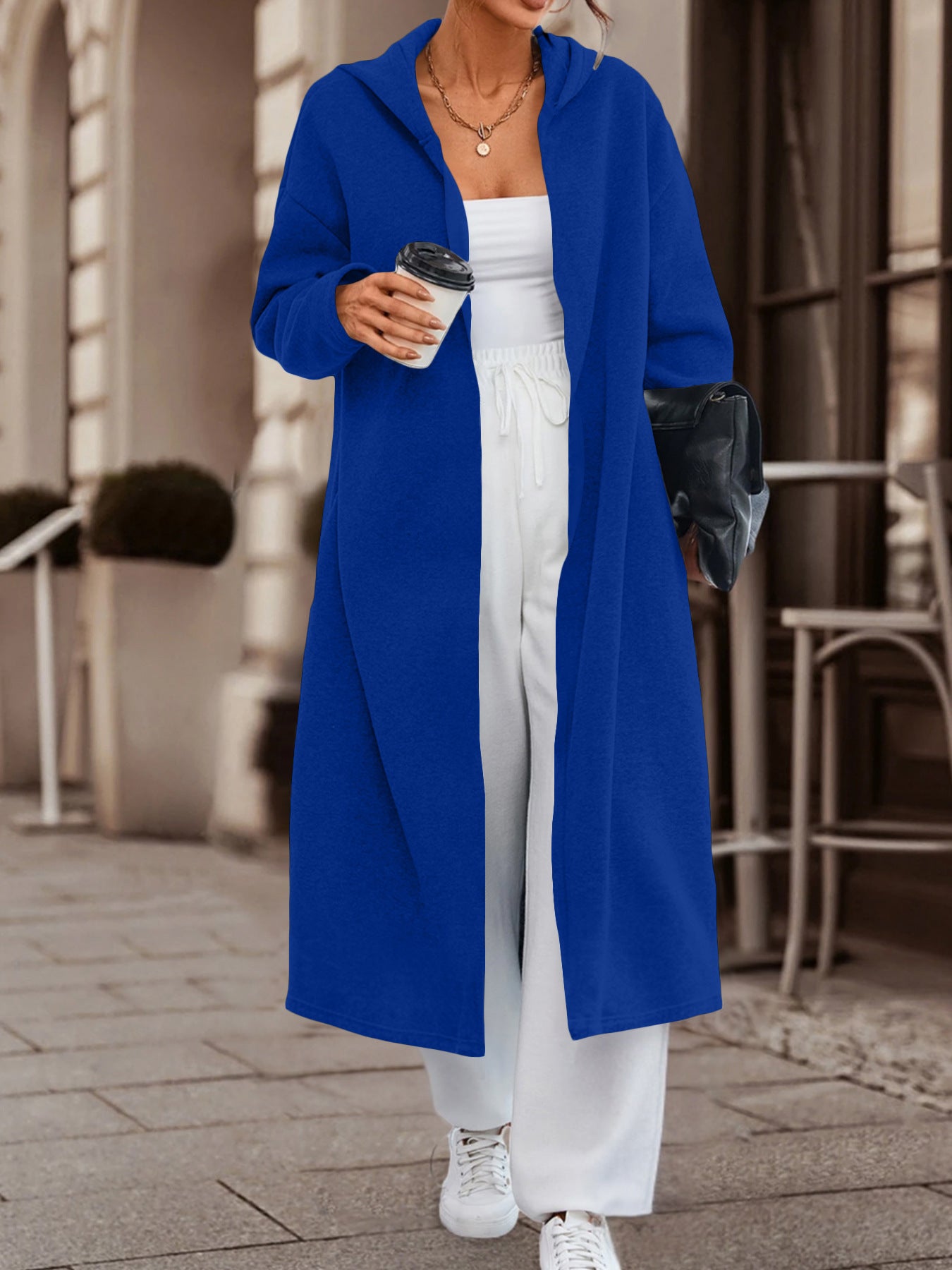 AliExpress Independent Station Autumn and Winter New Fashion Casual Commuter Long Cardigan