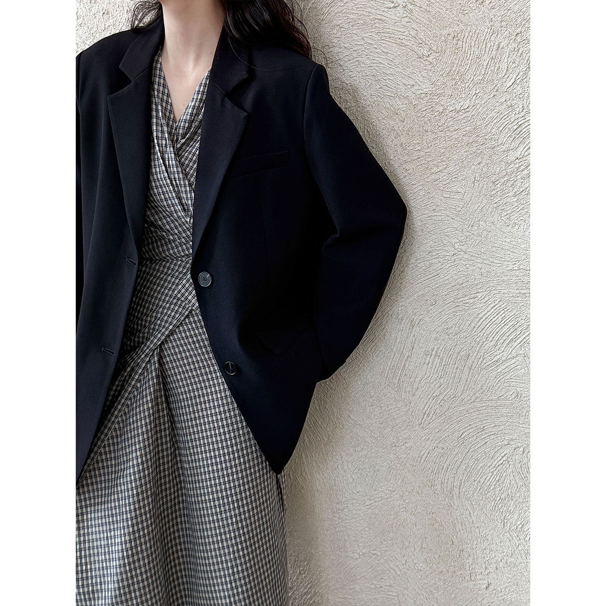 Drop Back Split Casual Suit Top