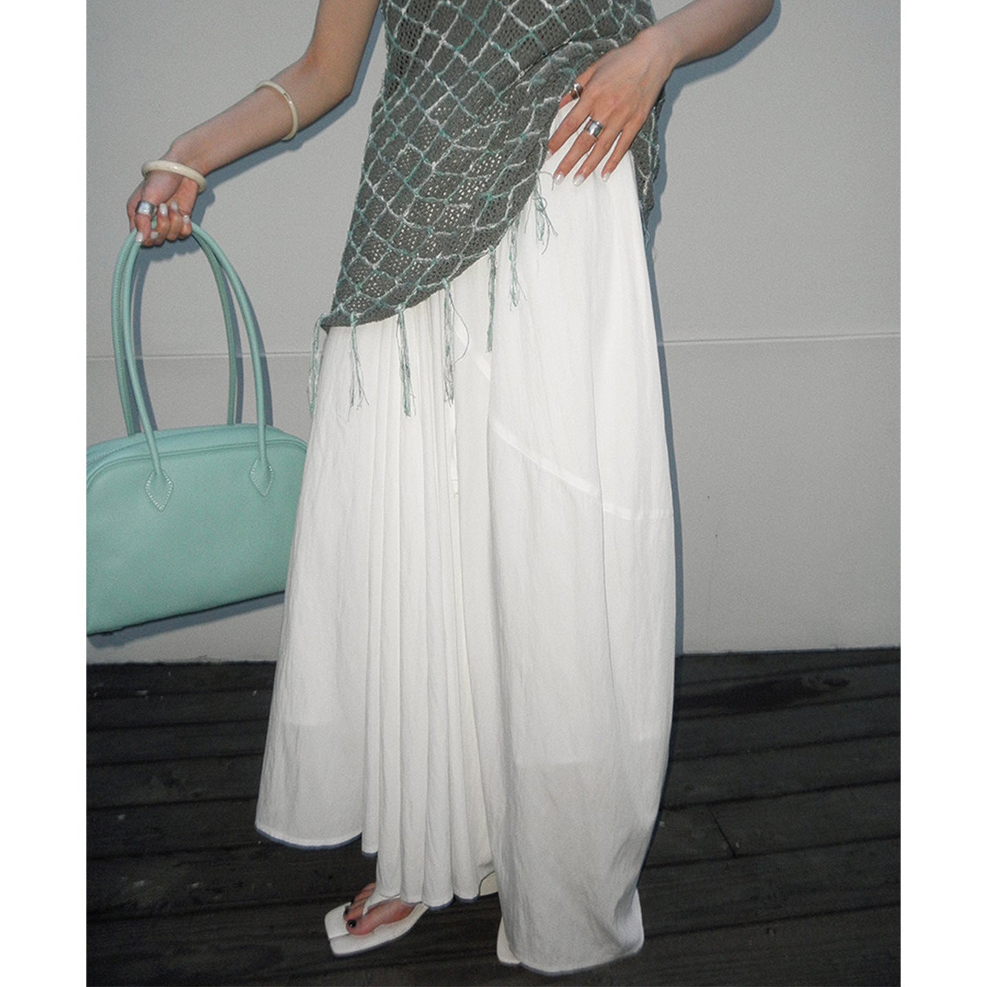 Flax pendulum skirt skirt