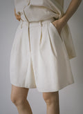 Spring and summer linen Japanese retro and thin casual A-shaped trousers