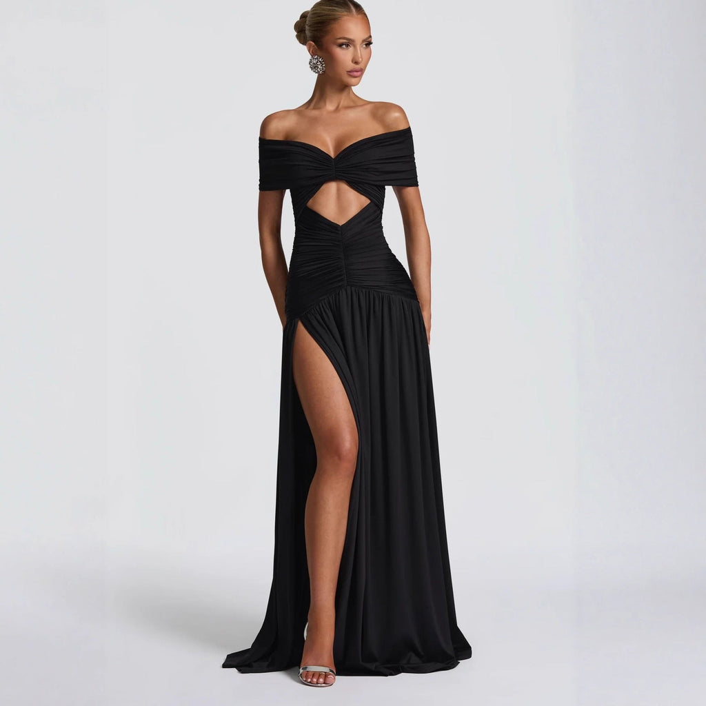 Stylish sexy bandeau dress backless slim dress