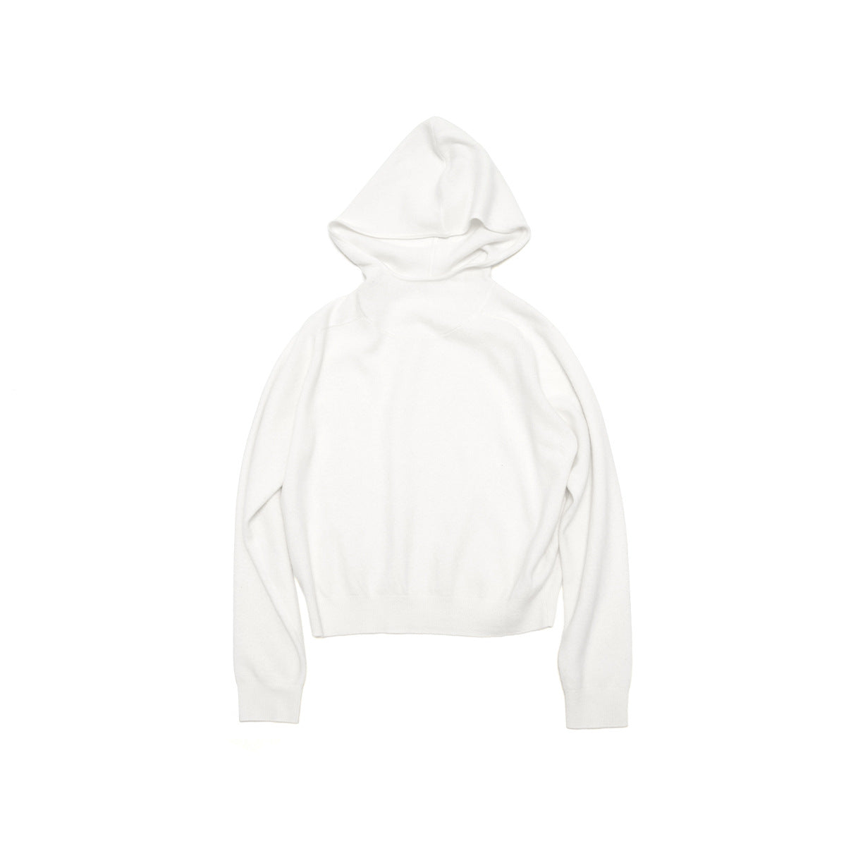 Autumn new casual solid color all-wool simple versatile hooded knitted jumper