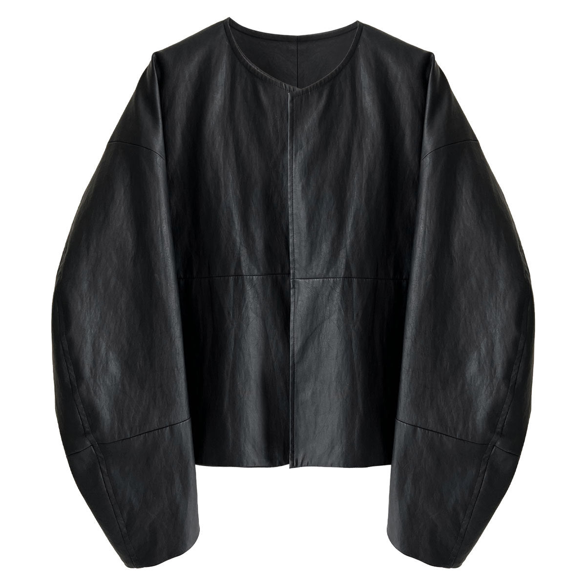 Short loose pu jacket old money wind jacket women's spring new minimalist casual flight leather jacket