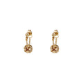 French retro high-end earrings women's light luxury niche earrings exquisite simple sterling silver versatile temperament earrings earrings