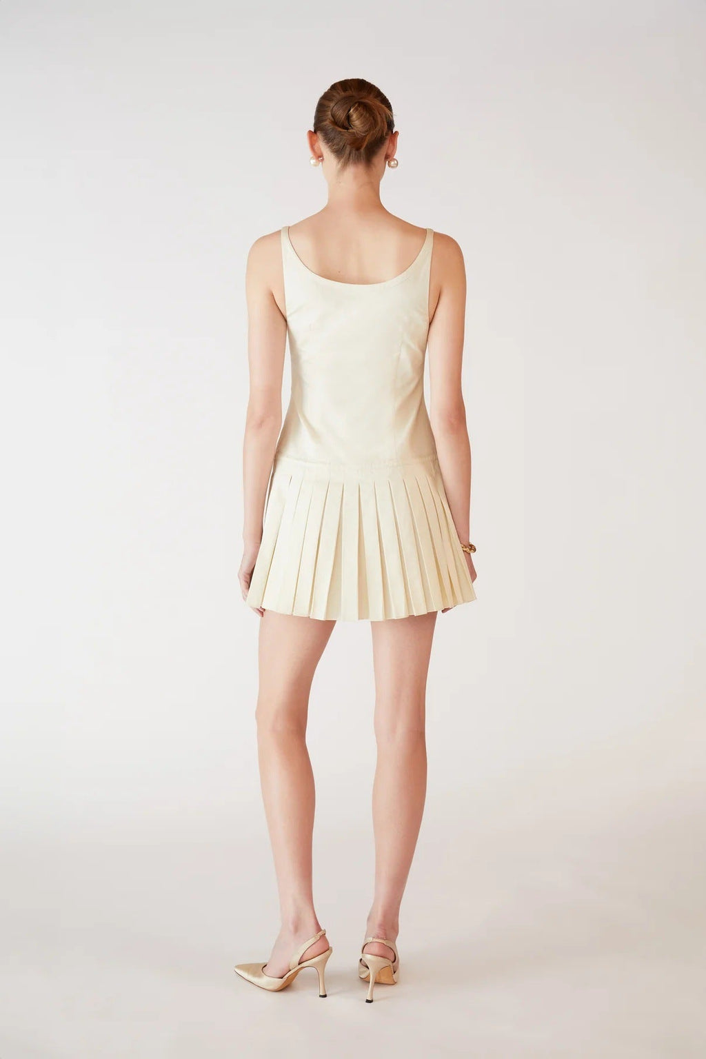 Spot Women's Fashion Spice Girls Skinny Suspender Dress Waist Sexy Pleated Short Skirt Women
