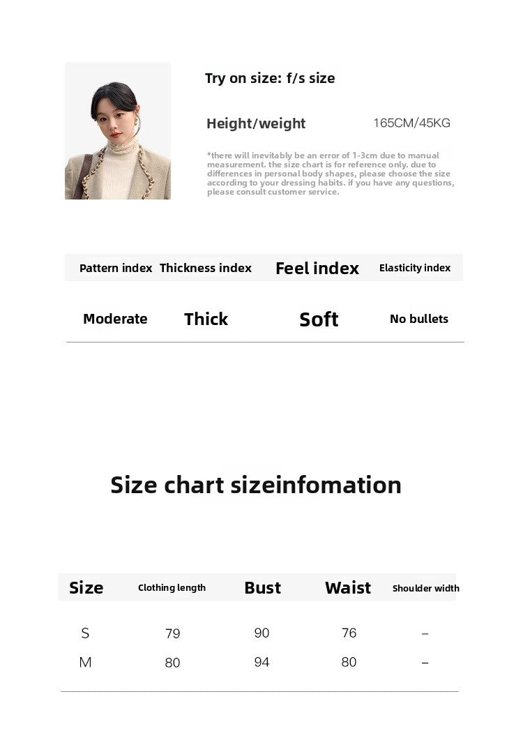 Retro age reduction and thin stacking sleeveless crew neck vest dress women