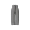 New light and elastic air layer striped loose silhouette drawstring casual scimitar trousers sweatpants women's