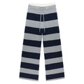 Design Sense Double Waist Wide Striped Skin Sense Modal Casual Drawstring Pants