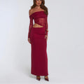 Fashion Lace Shoulder Dress