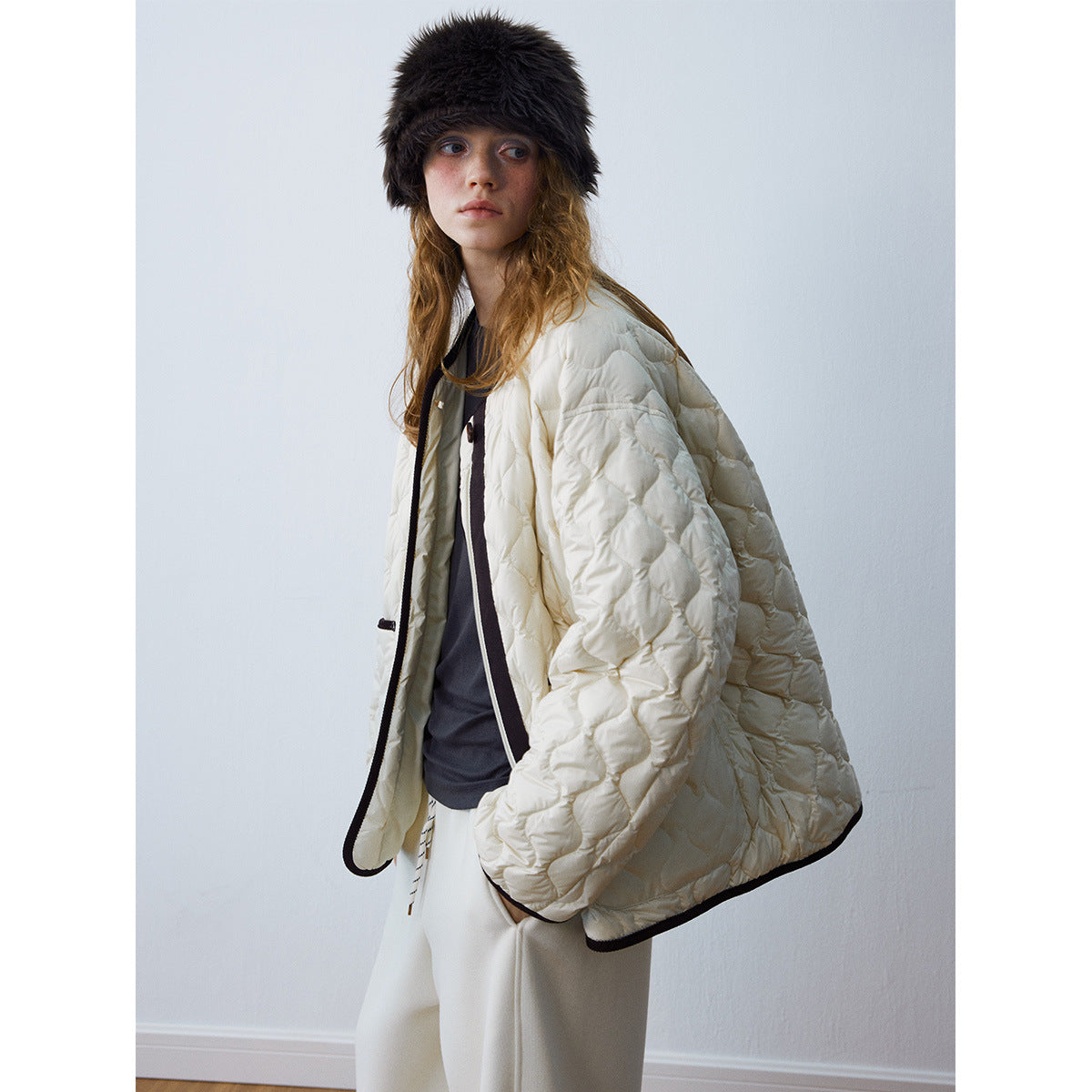 90 white duck down three-proof down jacket