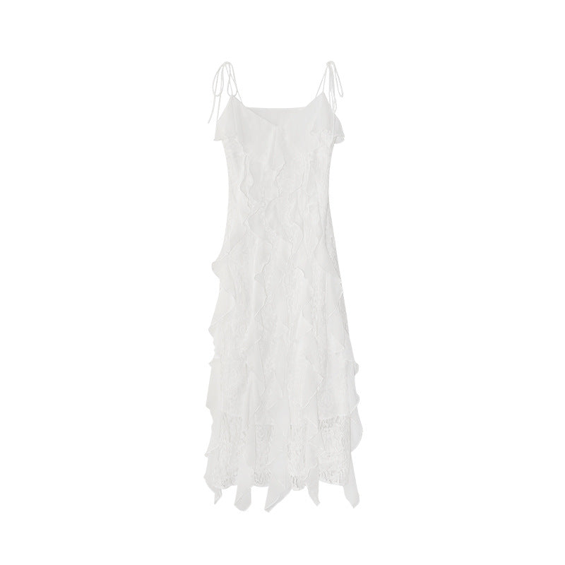 Heavy Industry Skinny Waist Lace Suspender Dress