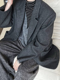 Korean version autumn and winter 50% wool blazer
