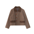 Premium Thousand Birds Plaid Lapel Jacket