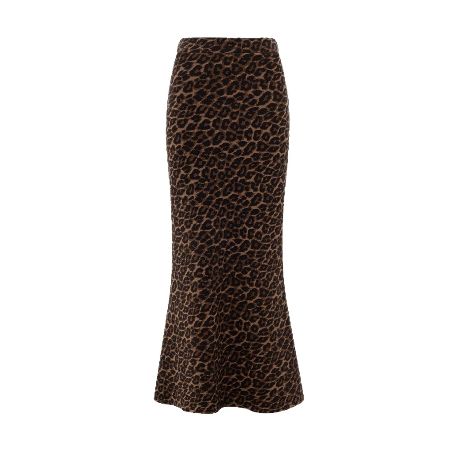 Stylish leopard print hip-hugging skirt