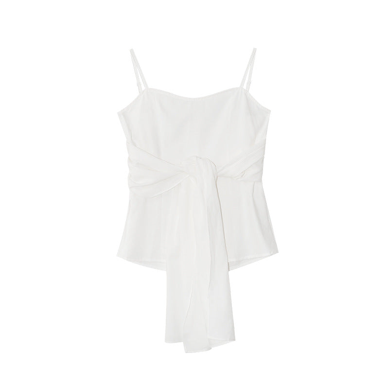 Sweet little bow design suspender top