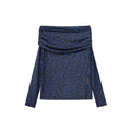 One Shoulder Polka Dot Top