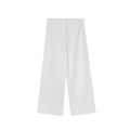 Spring and summer casual simple and versatile Tencel cotton loose wide-leg slacks