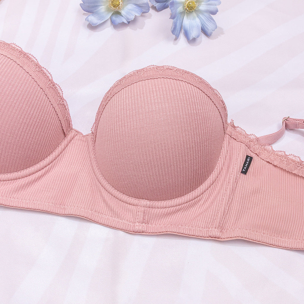 Women's bra gathering adjustment type upper support comfortable anti-sagging large chest small underwear